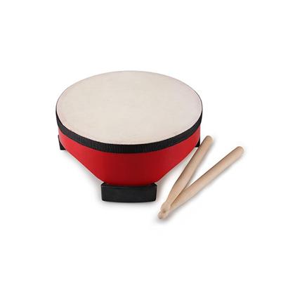 Children's Percussion Instruments Red Wooden Floor Drum