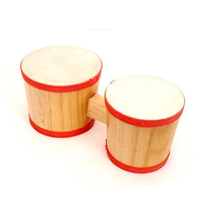 Wooden Musical Toys Kids Mini Bongo Drum