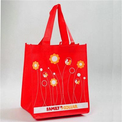 Eco-friendly Standard Size Non Woven Grocery Tote Bag With Silkscreen Or Heat Transfer