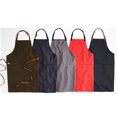 Promotional Eco Friendly Waterproof Polyester Apron For Chef Butcher Barber And Kitchen Cooking