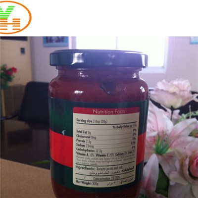 Wholesale China Factory Tomato Paste 70g Tomato Sauce in Glass Jar