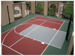 prefabricated rubber tennis basketball badminton volleyball sport court flooring roll