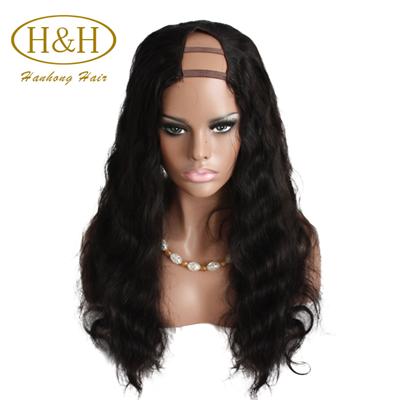 Virgin Brazilian U Part Human Hair Wigs For Balck Women