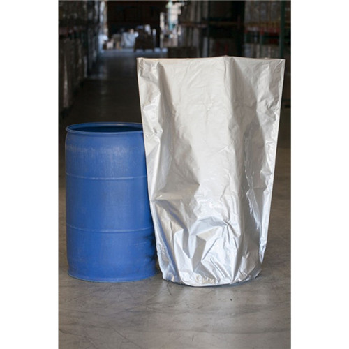 Round bottom vapor barrier drum and pail foil liners