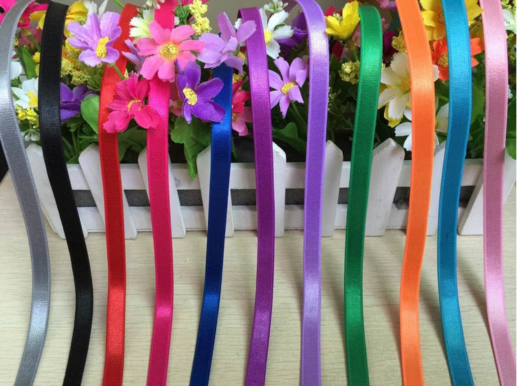 wholesale colored nylon bra elastic for shoulder strap