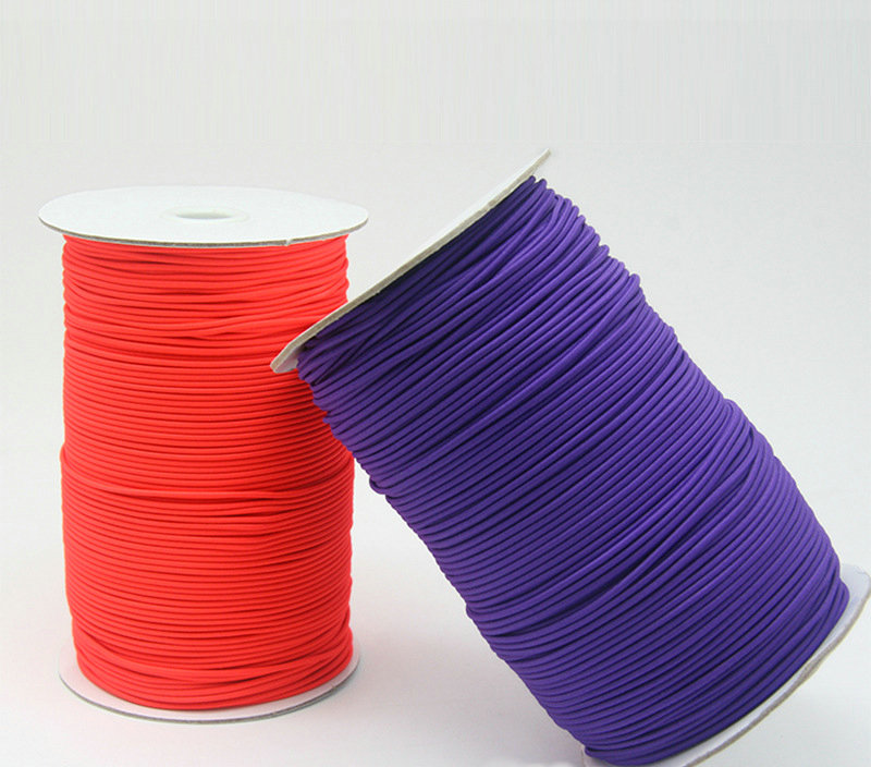 Wholesale stock colored 3mm elastic cord