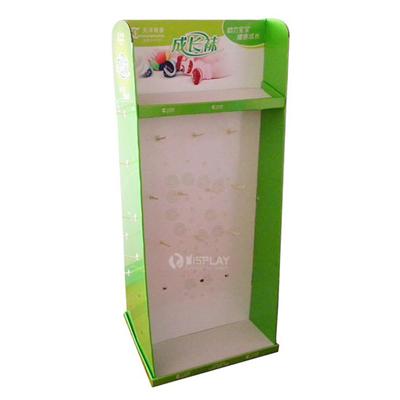 Accessories Cardboard Hook Display / Paper Display with Peg Hooks for Promotion