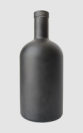 750ML glass bottle with black coating