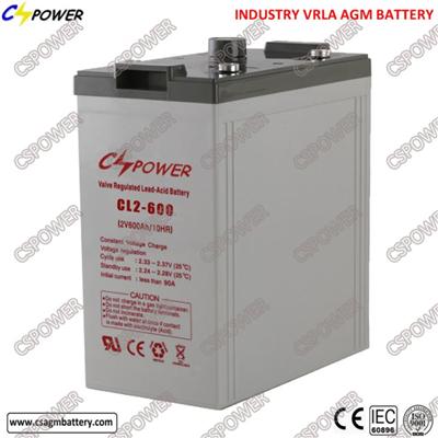 2V600ah Sealed Lead Acid Battery For Solar Storage Cl2-600