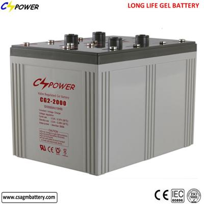 Solar Deep Cycle Batteries 2V 2000ah Battery Rechargeable Cl2-2000