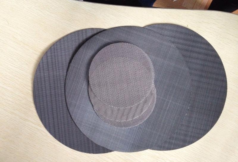 clean and flat accurate dimension safe edge metal wire mesh filter disc