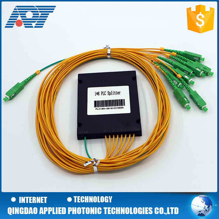 Optical communication equipment ABS box PLC splitter fiber optic connectors