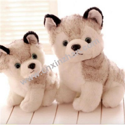 Dog Plush Toys|stuffed Toys Cute Stand Sit and Grovel Brothers Sisters with Bone, Clothes