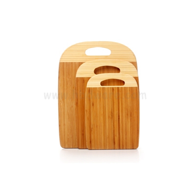 2017 Best Selling Products Of 3 Pieces Wooden Cheese Chopping Board Set For The Kitchen Used With Grip Handle Made In China