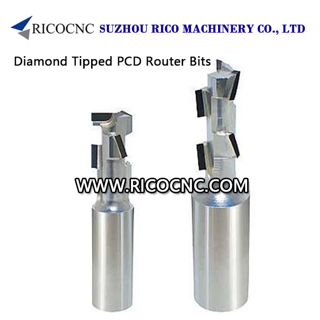 Diamond Tipped PCD CNC Router Bits for Wood CNC Nesting