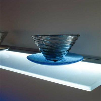 Led Illuminated Glass Floating Shelves Decorative Lights Indoor