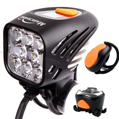 MJ-908 Brightest, Most Powerful Rechargeable Led Mountain Bike Light Set With Indicators