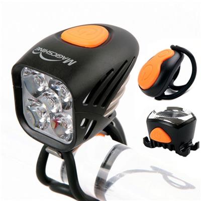 MJ-906 Led Power Beam Mountain Bike Lights Kit With 5000 Lumen Front Light For Night Rider