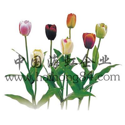 Artificial Silk PU Colorful Tulip Room Event Decor