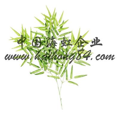 Artificial Plastic Silk Green Mini Bamboo Foliage Spray Branch Leaves