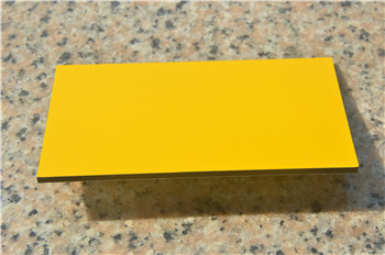 Hot-selling 4mm Lemon Yellow Decorative Material for Building Facade