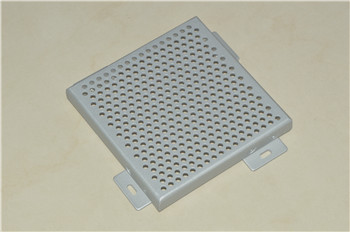 Extra-hard Round Perforated Metallic Silver ASP/Aluminum Solid Panel