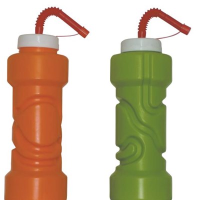 Cool Gear EZ Freeze Water Bottle / Handle Straw And Ice Pack