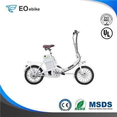 250W DC Brushless Motor 36V Gel Battery 16 EB16C Electric Folding Bike