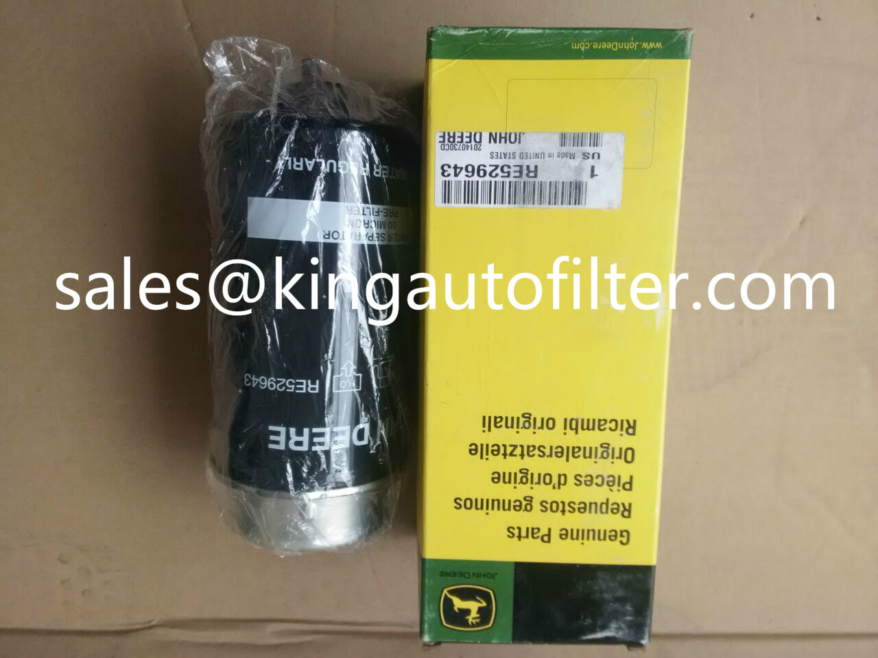 RE529643 RE522878 oil filter use for John Deere oil water separation filter tractor filter 