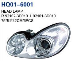 Sonata 2003 Auto Lamp, Headlight, Headlight Electric, Tail Lamp, Back Lamp, Rear Lamp, Fog Lamp, Fog Lamp Cover, Side Lamp (92102-3D010, 92101-3D010, 92402-3D010, 92401-3D010, 92202-3D000, 92201-3D000