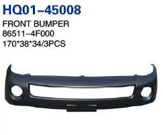 H100 2004 Bumper, Front Bumper With Fog Lamp Hole, Front Bumper Without Fog Lamp Hole, Front Bumper Grille, Front Bumper Support (80510-4F000, 