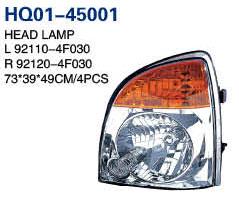 H100 2004 Auto Lamp, Headlight, Tail Lamp, Back Lamp, Rear Lamp, Fog Lamp, Side Lamp (92120-4F030, 92110-4F030, 92102-4F010, 92102-4F000, 92101-4F010, 92101-4F000, 92402-4F030, 92401-4F030, 92202-4F03