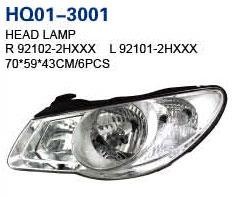 Elantra 2007 Auto Lamp, Headlight, Tail Lamp, Back Lamp, Rear Lamp, Fog Lamp, Fog Lamp Cover (92102-2H000, 92101-2H000, 92102-2H010, 92101-2H010, 92404-2H000, 92403-2H000, 92402-2H010, 92401-2H010, 92