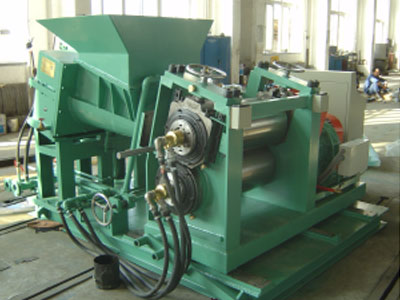 ﻿Double conical screw extruding sheeter