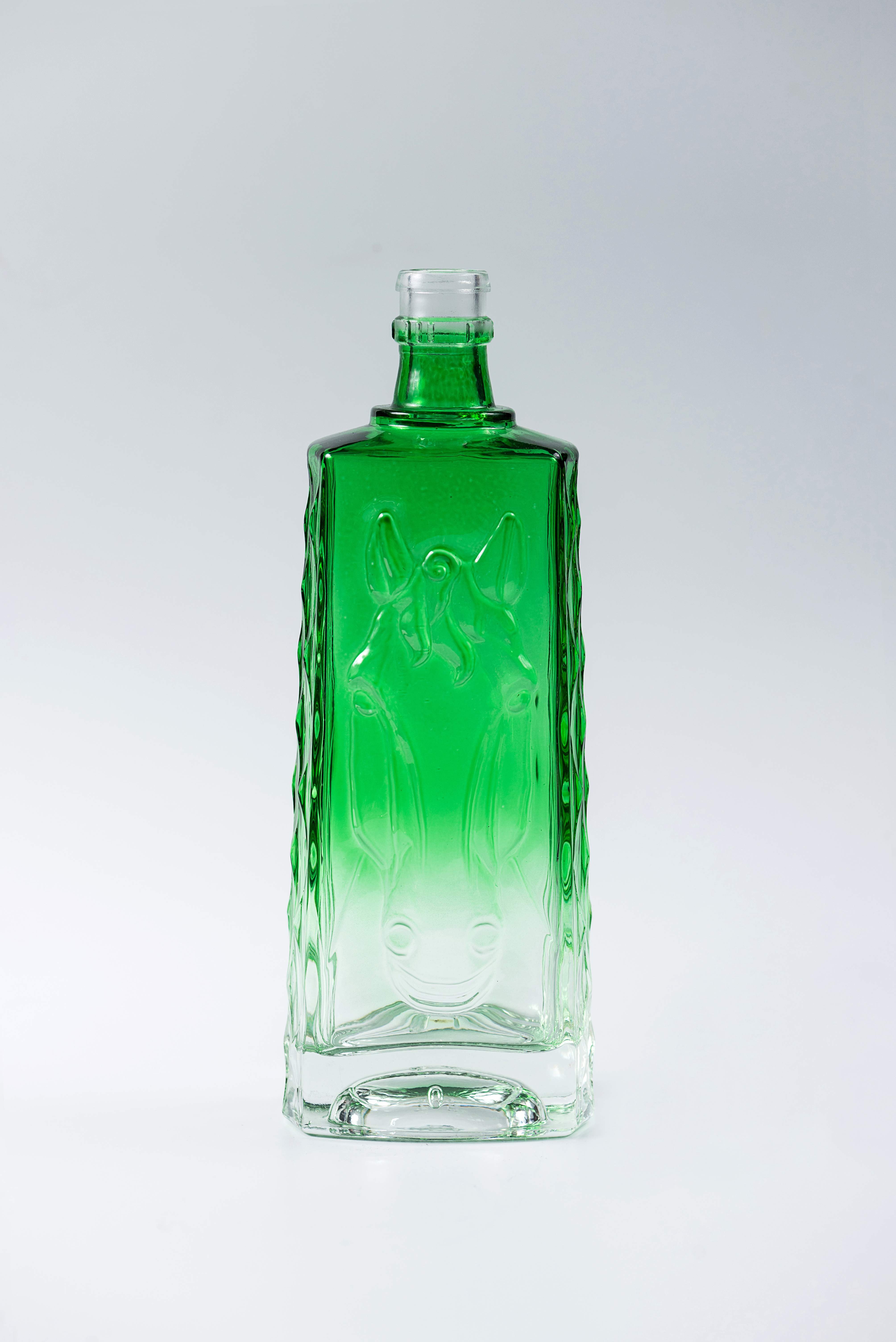 1000ml crystal glass vodka bottle 