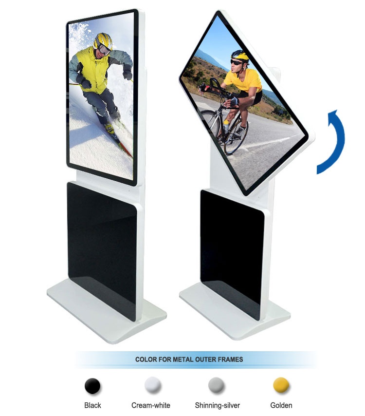 42 inch Floor Standing Rotatable LCD Advertising Screen 