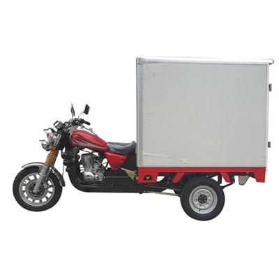 High Quality 150CC Fully Enclosed Gasoline Cargo Tricycle for Sale