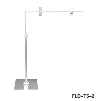 Store POS Extendable Tube Chrome and Black Powder Coated Table Stand