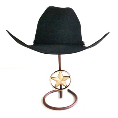 Cowboy Hat Stand With Hand Finished Cast Iron Texas Star,hat Display