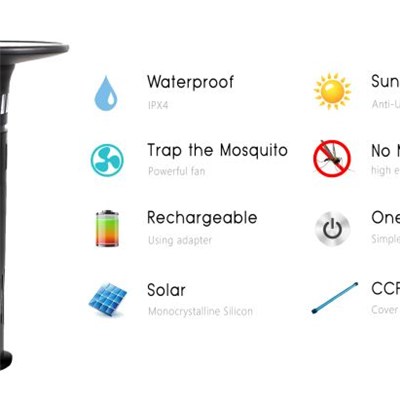 Revolutionary Outdoor Electronic Bug Zapper With Solar Tech