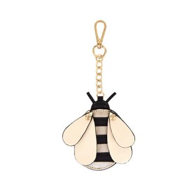 Create A Buzz with Mabel Bee Bag Charm, Featuring A Metallic Gold and Black Design