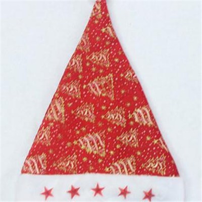 Best Selling Non Woven Fabric Santa Claus Christmas Hats Wholesale Supply Decoration