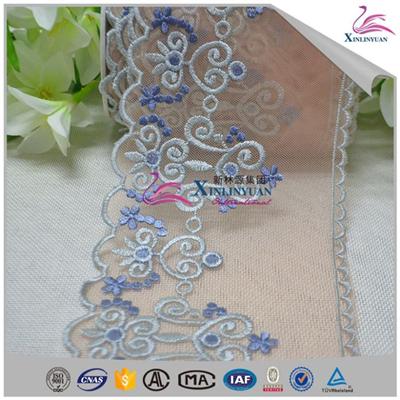 High Quality Colorful Bridal Cotton Eyelet Lace Trim For Garment