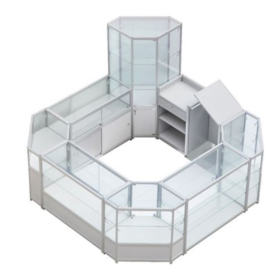 Modern Design Glass Jewelry Display Cabinet With Cheap Price