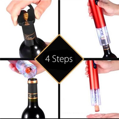Multi-Function Wine Bottle Cap Opener Corkscrew Cork Screw Stainless Steel Metal With Handle Home Party
