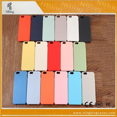 Liquid Silicone Cover Rubber IPhone 6 6S Shockproof Phone Cases With Soft Microfiber Cloth Cushion