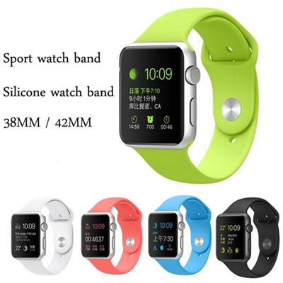 38mm/42mm Apple Watch Link Wrist Silicone Band Sport Rubber Straps