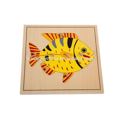 Montessori Wooden Educational Puzzle Toy For Fish Puzzle