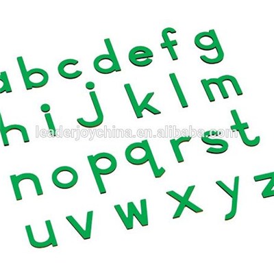Montessori Wooden Toys For Small Moveable Alphabet(print Green)