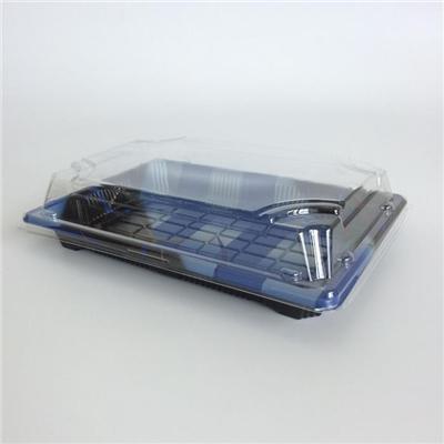 Disposable Plastic Sushi Food Containers To Go Box Trays With Lid